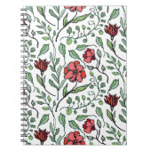 インスピレーション溢れる花柄スパイラルノート ノートブック (正面)