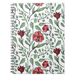 インスピレーション溢れる花柄スパイラルノート ノートブック