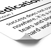 インスピレーション献身引用文 ポスター (角)