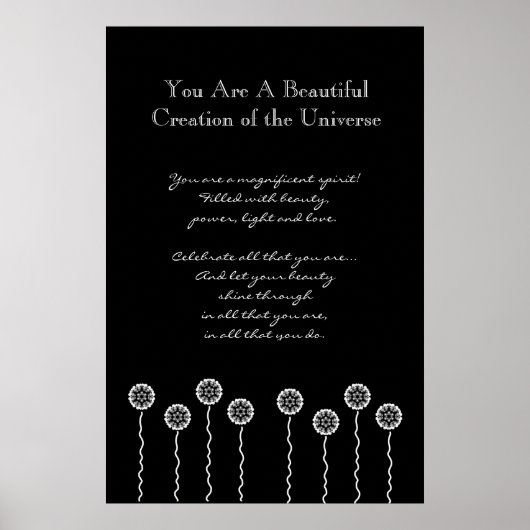 インスピレーション白花V002 ポスター (正面)