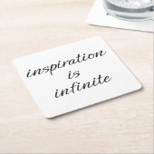 インスピレーション紙コースター スクエアペーパーコースター (アングル)