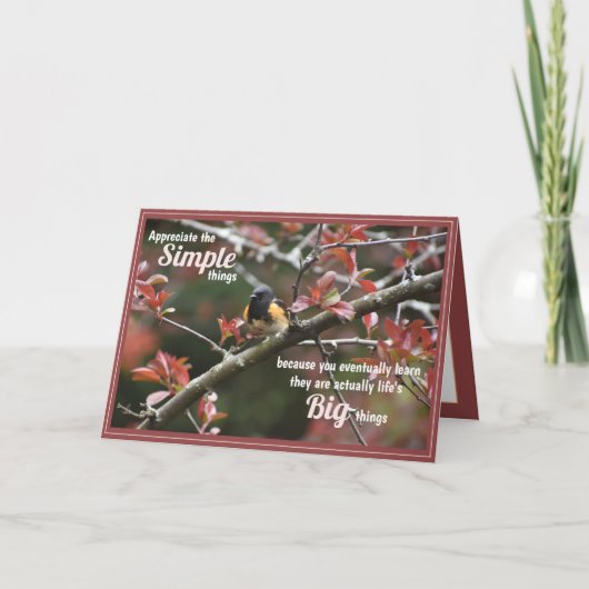 インスピレーション考えるのグリーティングカード シーズンカード (正面)