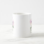 インスピレーション2月の誕生花ママラップ コーヒーマグカップ (中央)