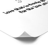 インスピレーション™の雲が自由に愛し与えている ポスター (角)