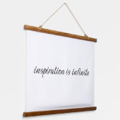 インスピレーション・ウッド・トッピング・ウォール・タペストリー 吊り下げ型タペストリー (傾斜あり)