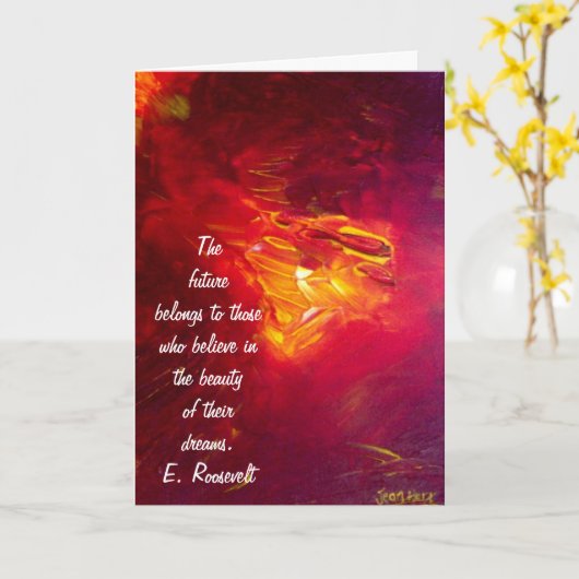 インスピレーション カード (黄色い花)