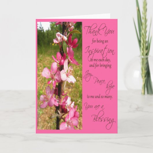 インスピレーション-カード--があることをありがとう サンキューカード (正面)