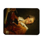 インスピレーション(キャンバス上の油) マグネット (横)