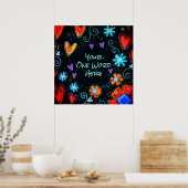 インスピレーション「パーソナライズ」ワンワードポスター ポスター (キッチン)