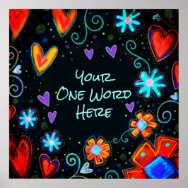 インスピレーション「パーソナライズ」ワンワードポスター ポスター