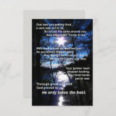 インスピレーション・ポイントの追悼カード 招待状 (正面/裏面)