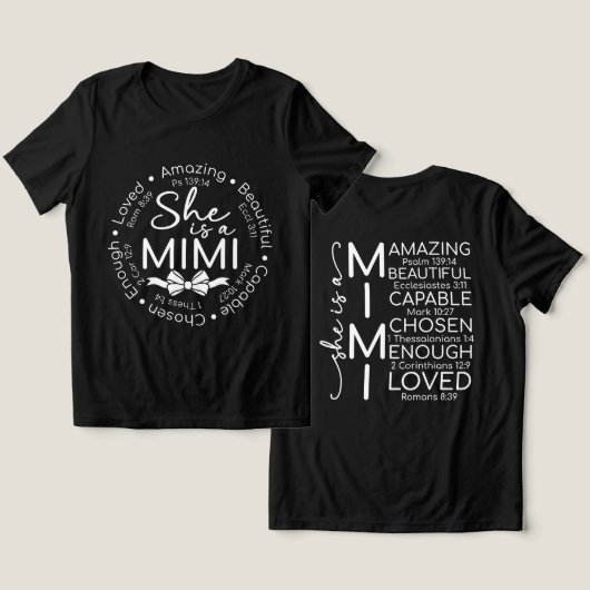 インスピレーション ミミ トライブレンドＴシャツ (デザイン正面&裏面)