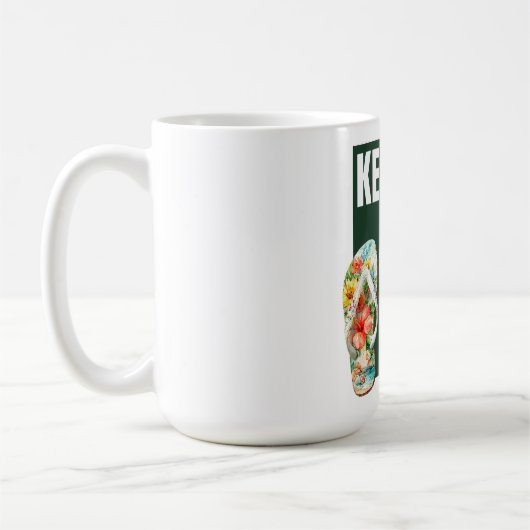 インスピレーション モチベーション 島 夏 コーヒーマグカップ (左)