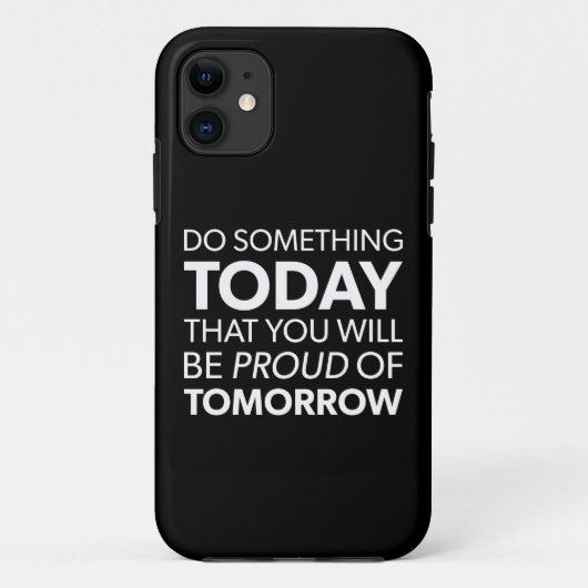 インスピレーション、今日の何かを行う、明日誇りを持ったになる Case-Mate iPhoneケース (裏面)
