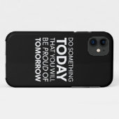 インスピレーション、今日の何かを行う、明日誇りを持ったになる Case-Mate iPhoneケース (裏面(横))