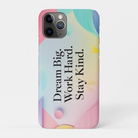 インスピレーション 夢を大きく描く。努力を惜しまない。優しさを忘れない ク Case-Mate iPhoneケース (裏)