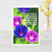 インスピレーション-朝顔の挨拶状 カード (黄色い花)