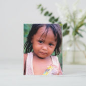 インスピレーション。若いフィリピン人の女性。 ポストカード (スタンド正面)