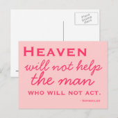 インスピレーション – 選択アクション – ポストカード (正面/裏面)