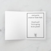 インスピレーション-黒い挨拶状のチューリップ カード (内部)