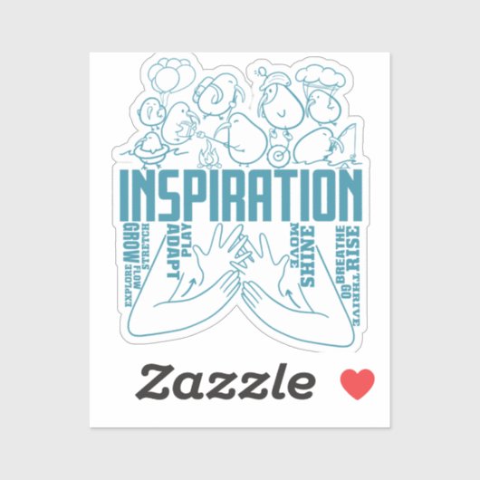 インスピレーション – ASLデザイン シール (シート)