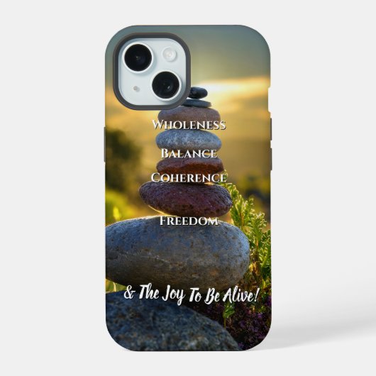 インスピレーション  iPhone 15ケース (裏面)