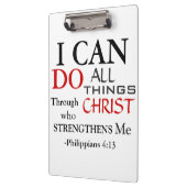 インスピレーションPHILIPPIANS 4:13 クリップボード (左)