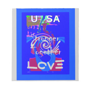 インスピレーションUSA愛と共に強い ノートパッド