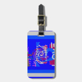 インスピレーションUSA愛と共に強い ラゲッジタグ (正面縦)