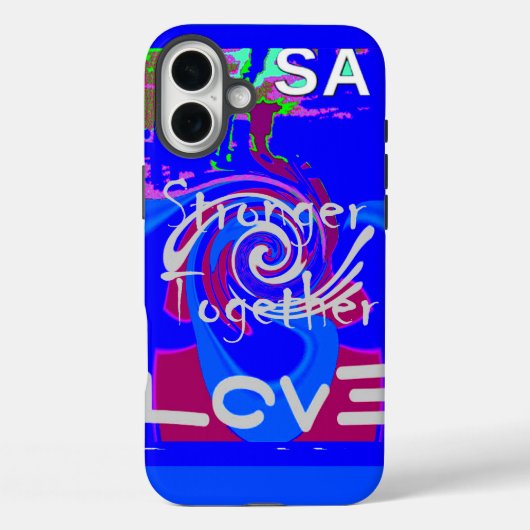 インスピレーションUSA愛と共に強い Case-Mate iPhoneケース (裏面)