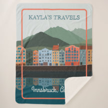 インスブラックオーストリアリバーサお洒落イドタウントラベル