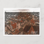 インスブルックオーストリア美しい色鉛筆の風景 ポストカード (正面)