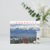 インスブルックケーブルカーのビューポストカード ポストカード (スタンド正面)