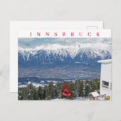 インスブルックケーブルカーのビューポストカード ポストカード (正面/裏面)