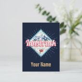 インスブルックチロルオーストリアレトロアルプスヴィンテージ シーズンポストカード (スタンド正面)