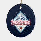 インスブルックチロルオーストリアレトロアルプスヴィンテージ セラミックオーナメント (左)