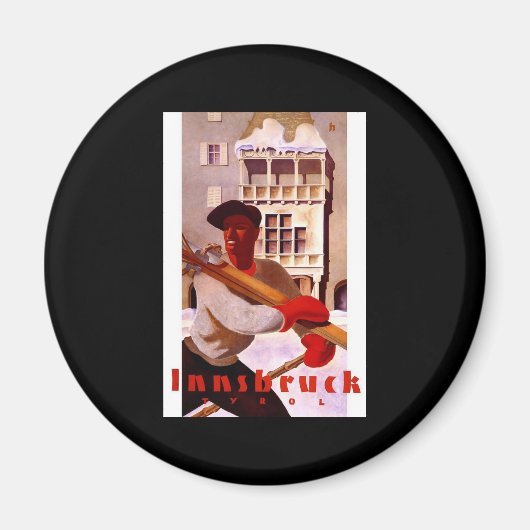 インスブルックチロルオーストリア マグネット (正面)