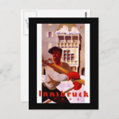 「インスブルック」ヴィンテージ旅行ポスター ポストカード (正面/裏面)