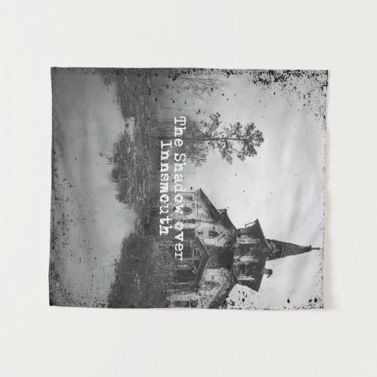 インスマウスロヴェクラフトCthulhu Mythos上の影 タペストリー (正面(横))