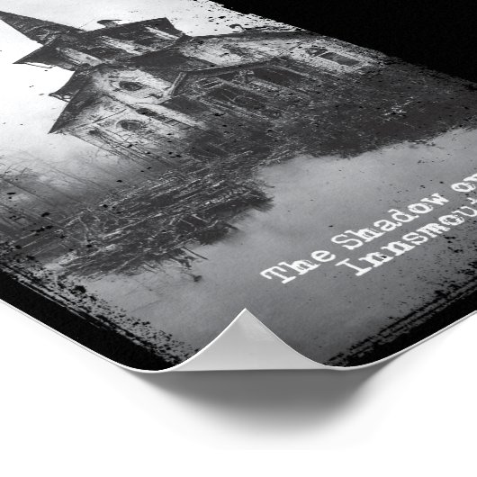 インスマウスロヴェクラフトCthulhu Mythos上の影 ポスター (角)