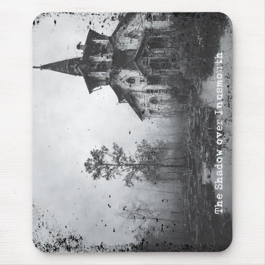 インスマウスロヴェクラフトCthulhu Mythos上の影 マウスパッド (正面)