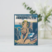 インスマウピンアップCthulhu旅行ポスターロベクラフト ポストカード (スタンド正面)