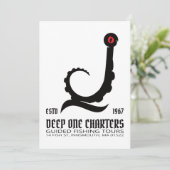 インスマスの釣りツアー Cthulhu ラブクラフト 招待状 (スタンド正面)