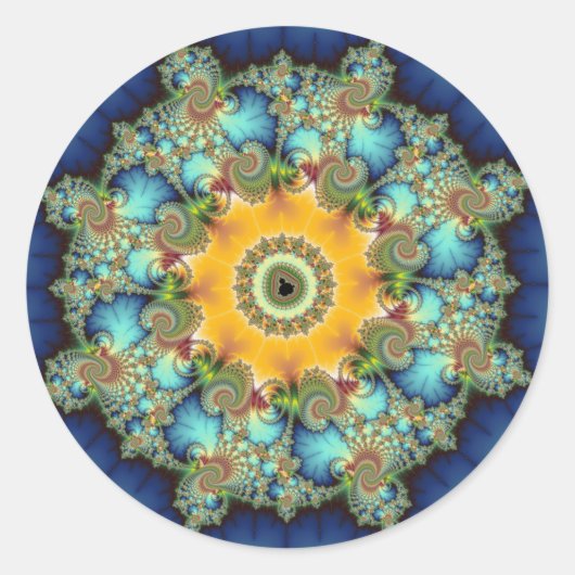 インスラール – Mandelbrot Art ラウンドシール (正面)