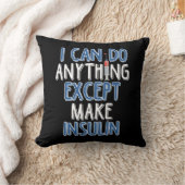 インスリおもしろいン糖尿病ジョーク糖尿病認識度 クッション (ブランケット)
