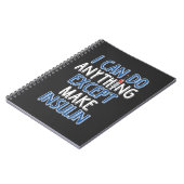 インスリおもしろいン糖尿病冗談糖尿病認識度 ノートブック (左側)