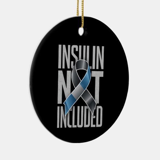 インスリンが含まれていない糖尿病1型1 セラミックオーナメント (右)