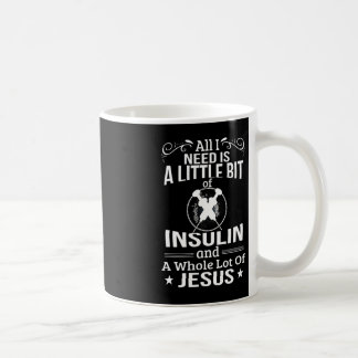 インスリンとイエスおもしろい糖尿病1型Diabeが必要 コーヒーマグカップ
