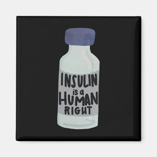 インスリンはヒト右糖尿病の認識度Insuli マグネット (正面)