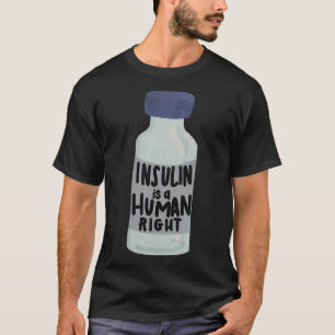 インスリンはヒト右糖尿病の認識度Insuli Tシャツ